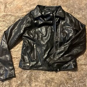 Faux leather jacket